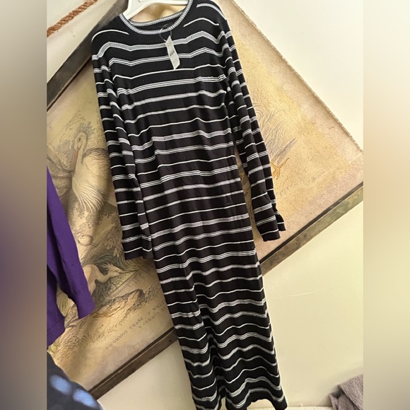 New J Crew Dress Stripes Bodycon Sweater Stretch SZ Medium - Picture 3 of 10